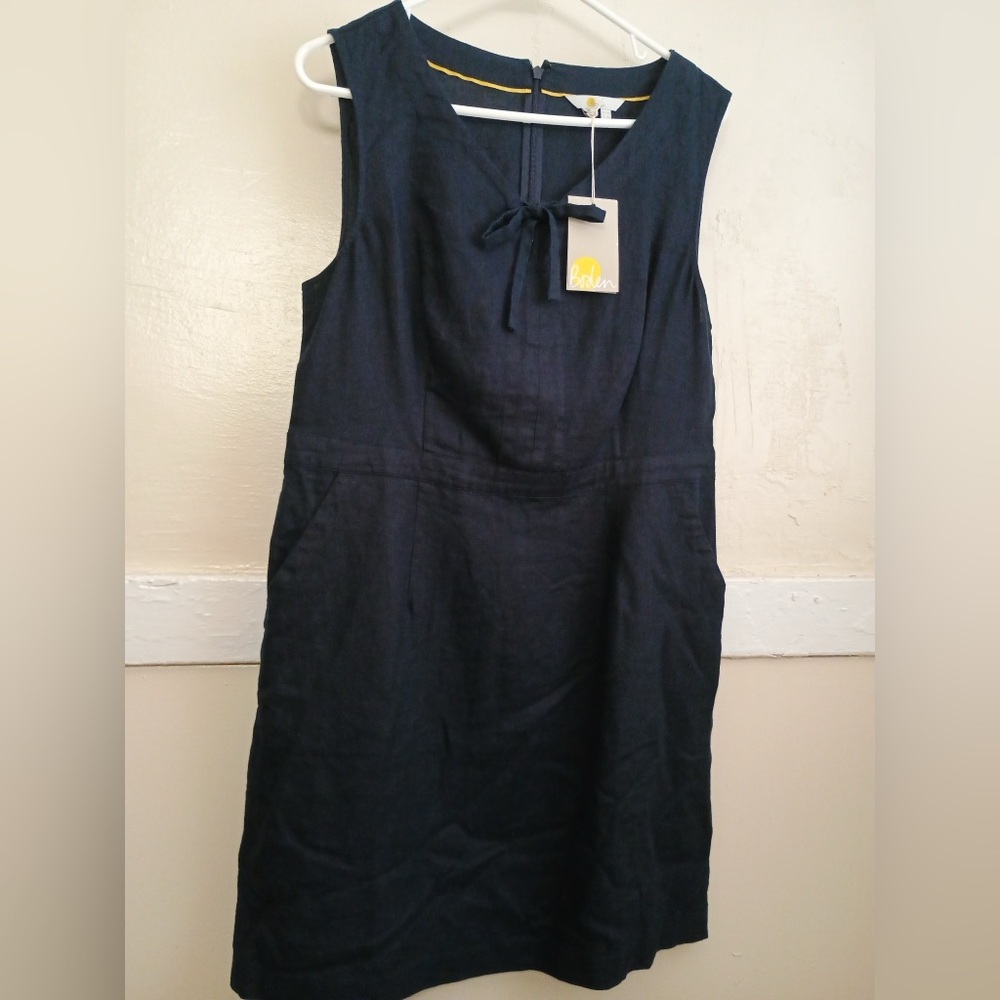 Boden Navy Long Sleeve Dress